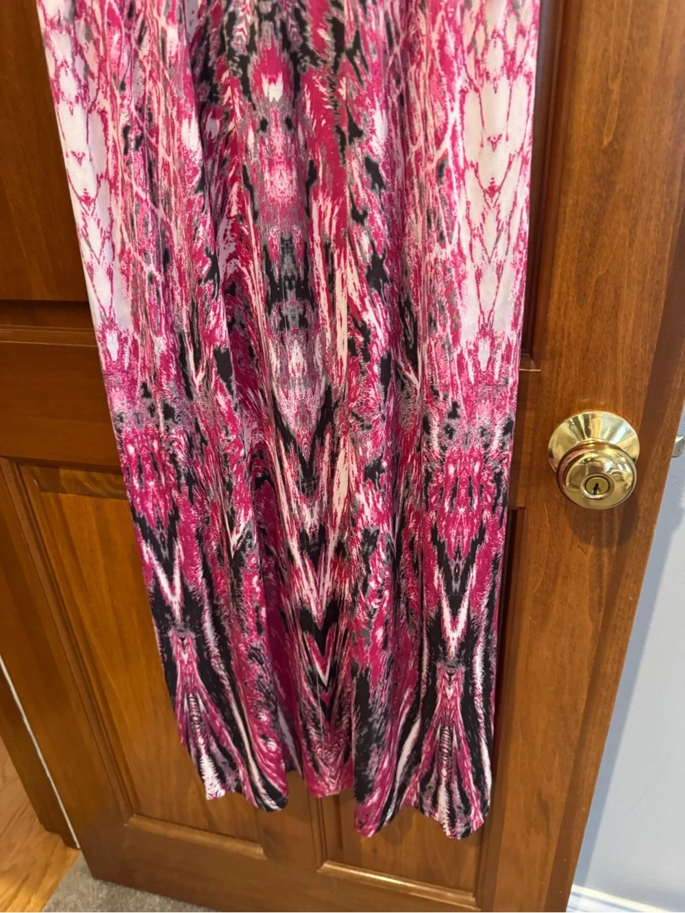 Style & Co. Pink Patterned Sleeveless Maxi Dress